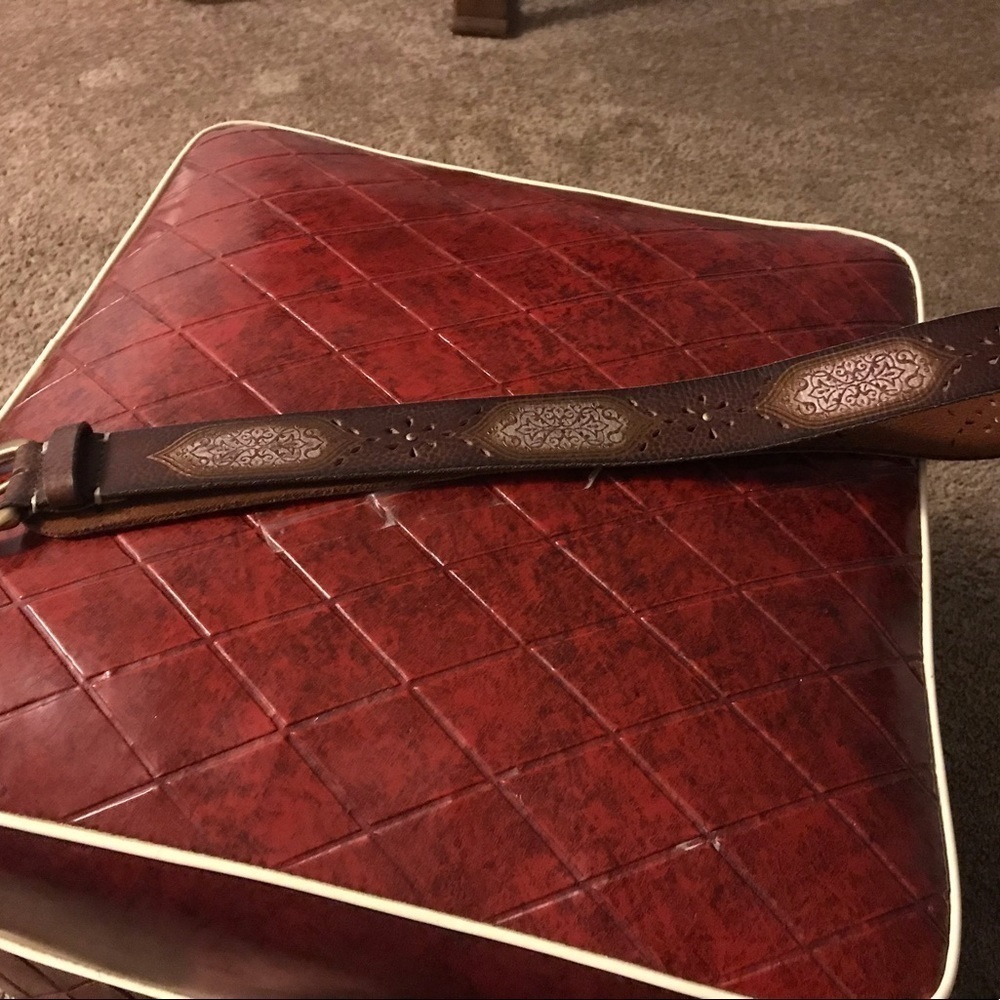 Mens Fossil Leather Belt